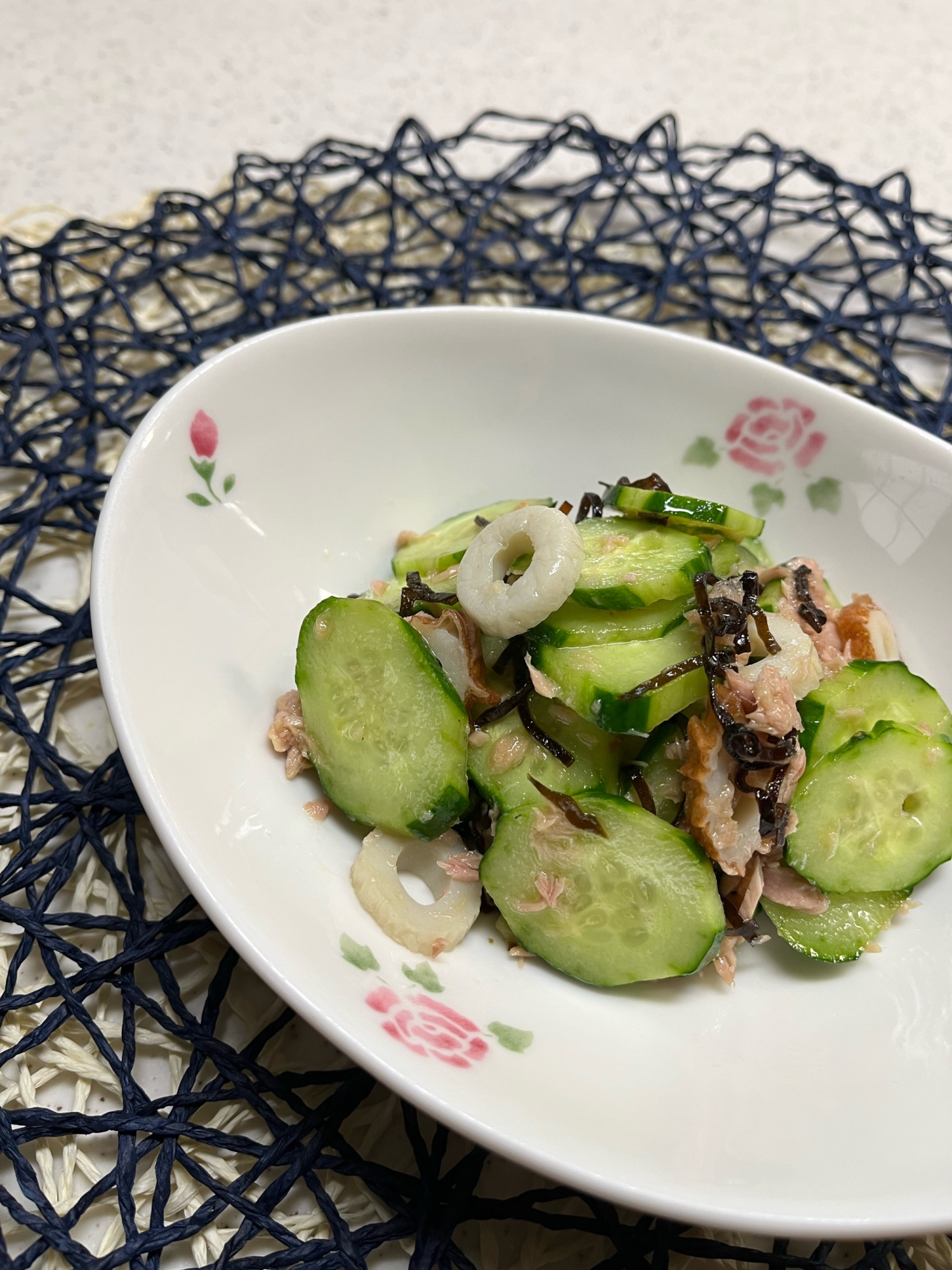 混ぜるだけ♬きゅうりとちくわの簡単ナムル