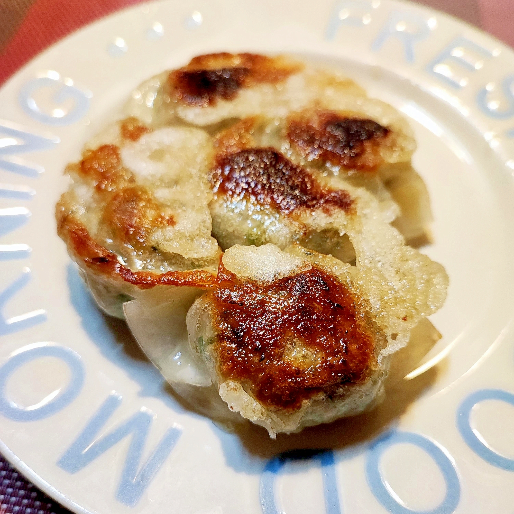 水菜と豚肉の簡単餃子