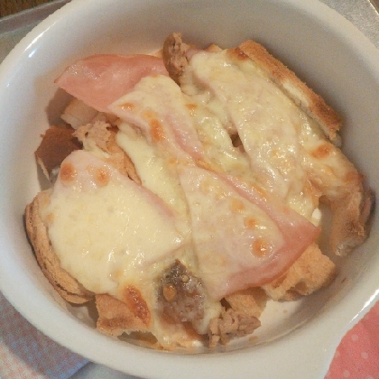 サンドイッチを作ったら！食パン耳deチーズ焼き♪
