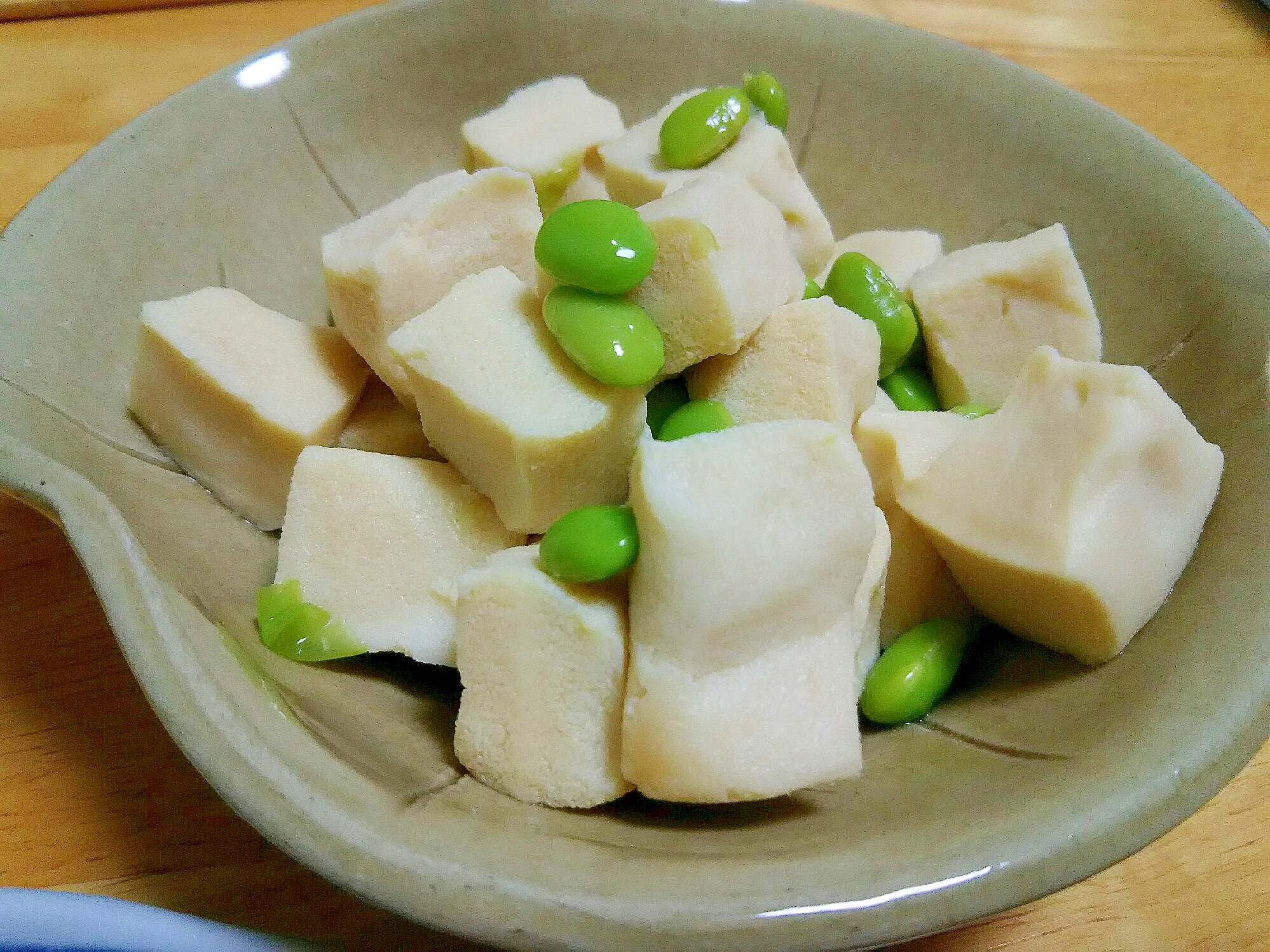 ほっこり☆高野豆腐と枝豆の煮物