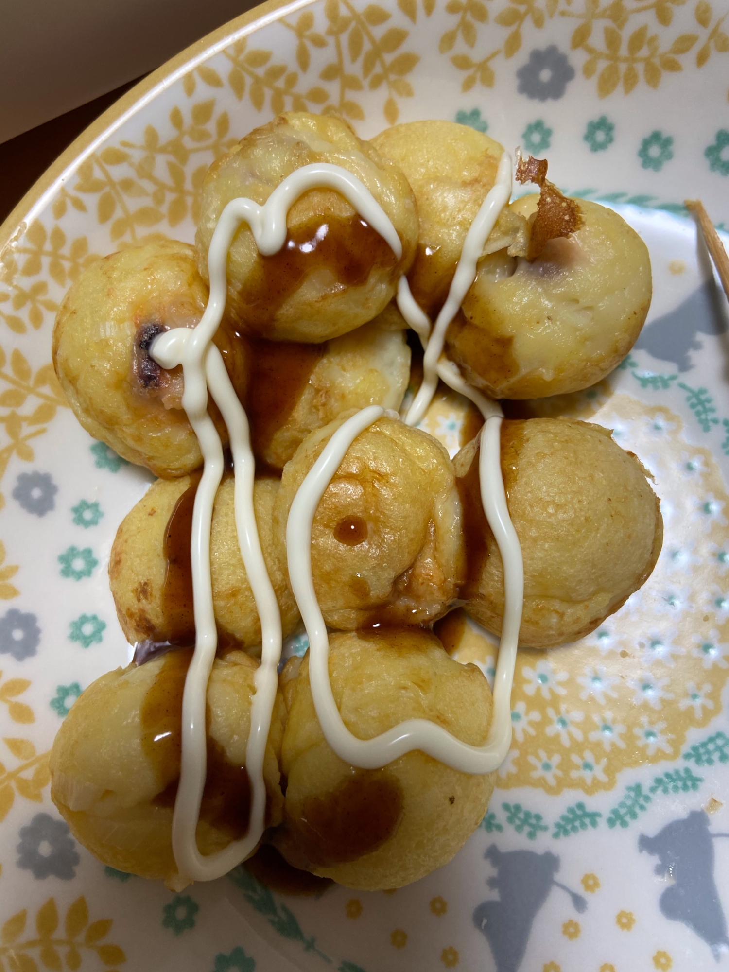 チーズが入ったたこ焼き