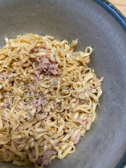 チキンラーメンで❀ツナレモン焼きそば