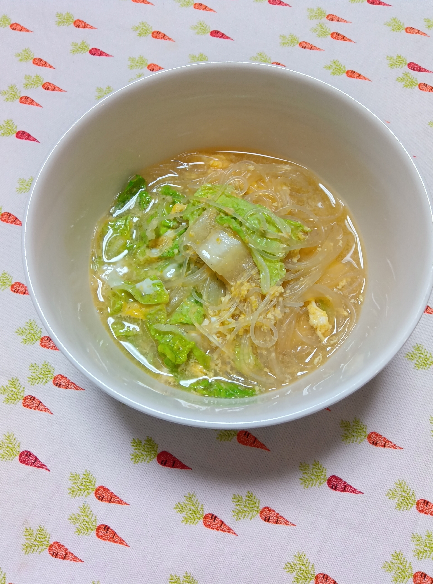 白菜と豆腐のコク旨中華スープ