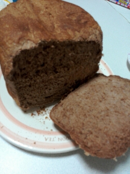 ＨＢ早焼きで簡単！しっとりメープルチョコ食パン