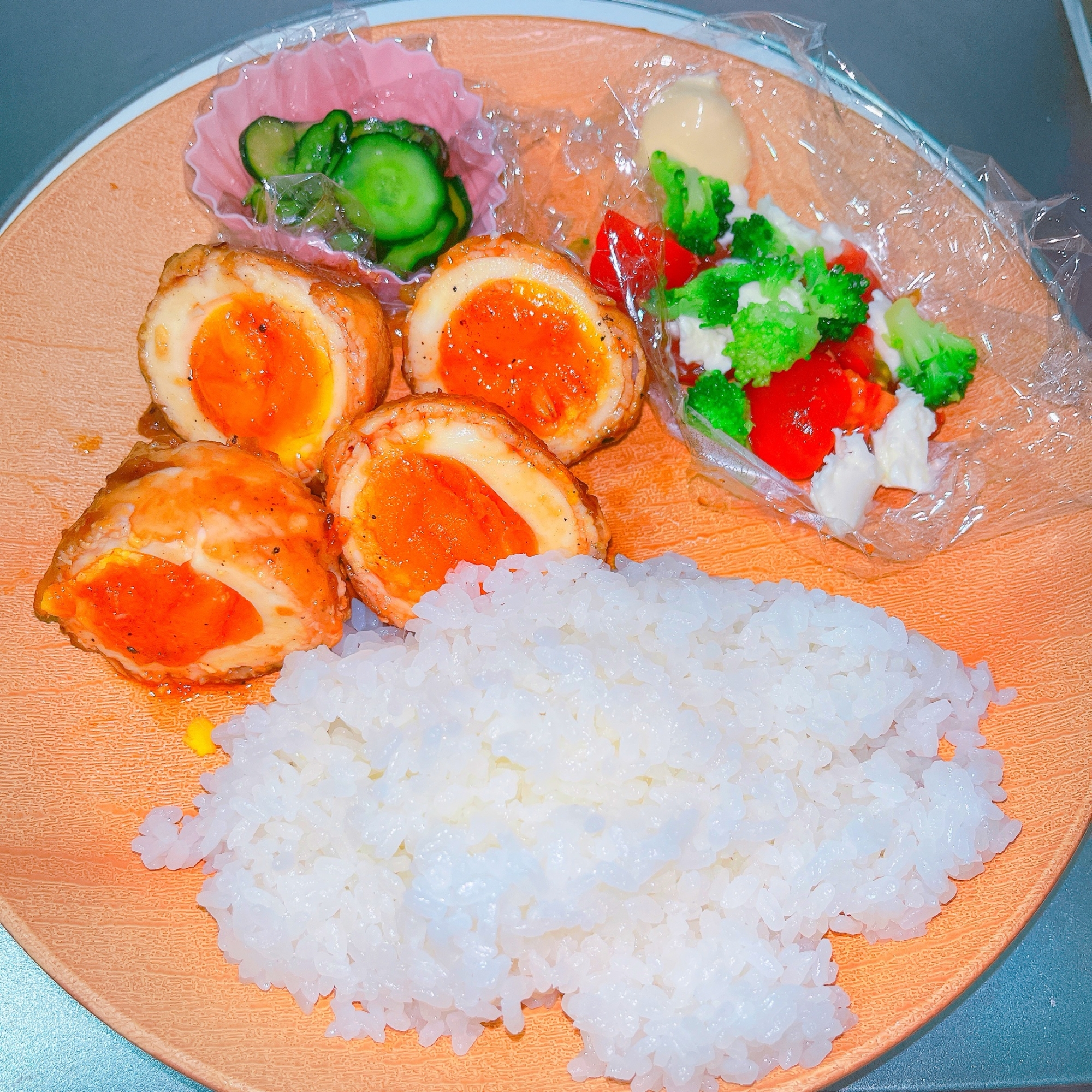 豚ロース￤豚巻きたまご￤簡単￤満腹￤節約￤レンチン