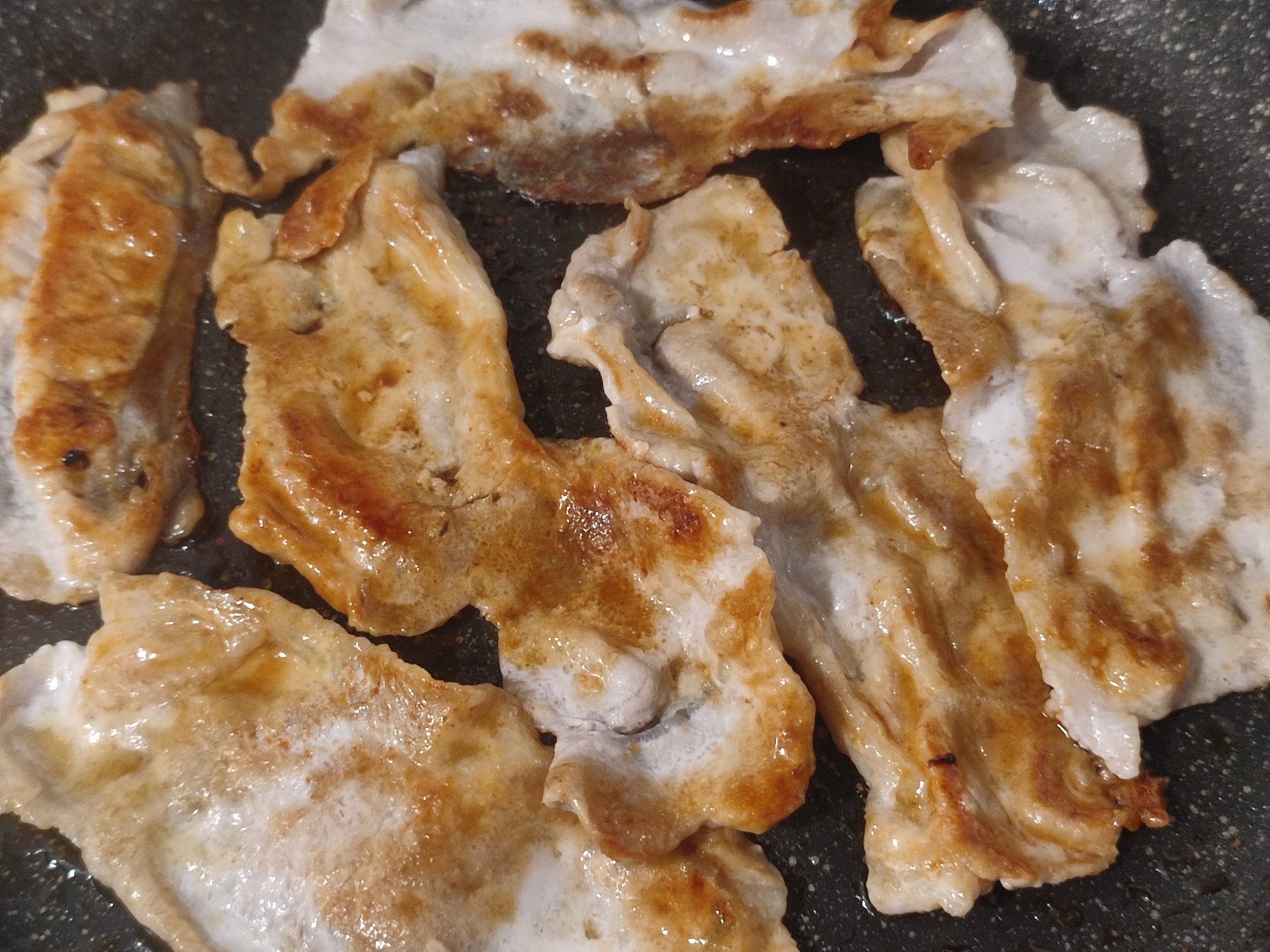 豚薄切り肉の生姜焼き