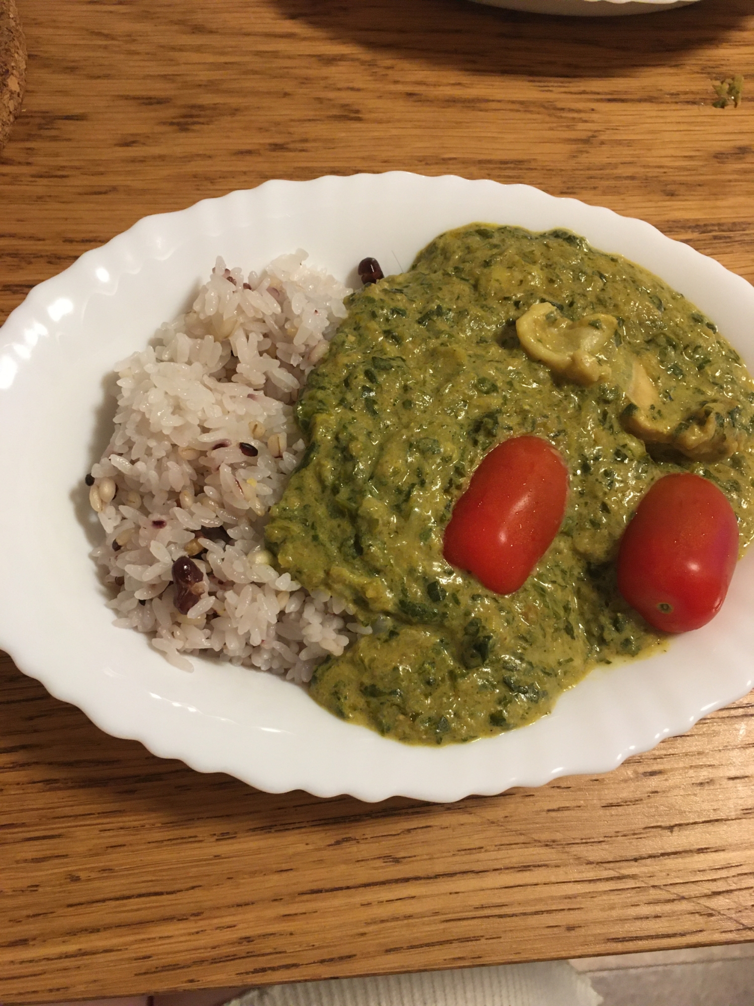 大根の葉サグチキンカレー(サグカレー)