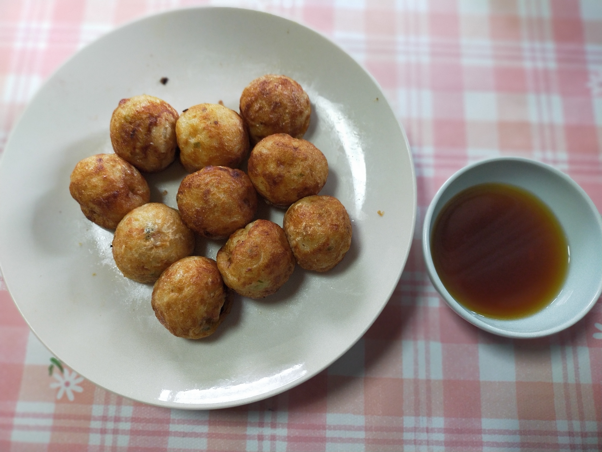 たこ焼きを出汁で食べる♪♪明石焼き風たこ焼き