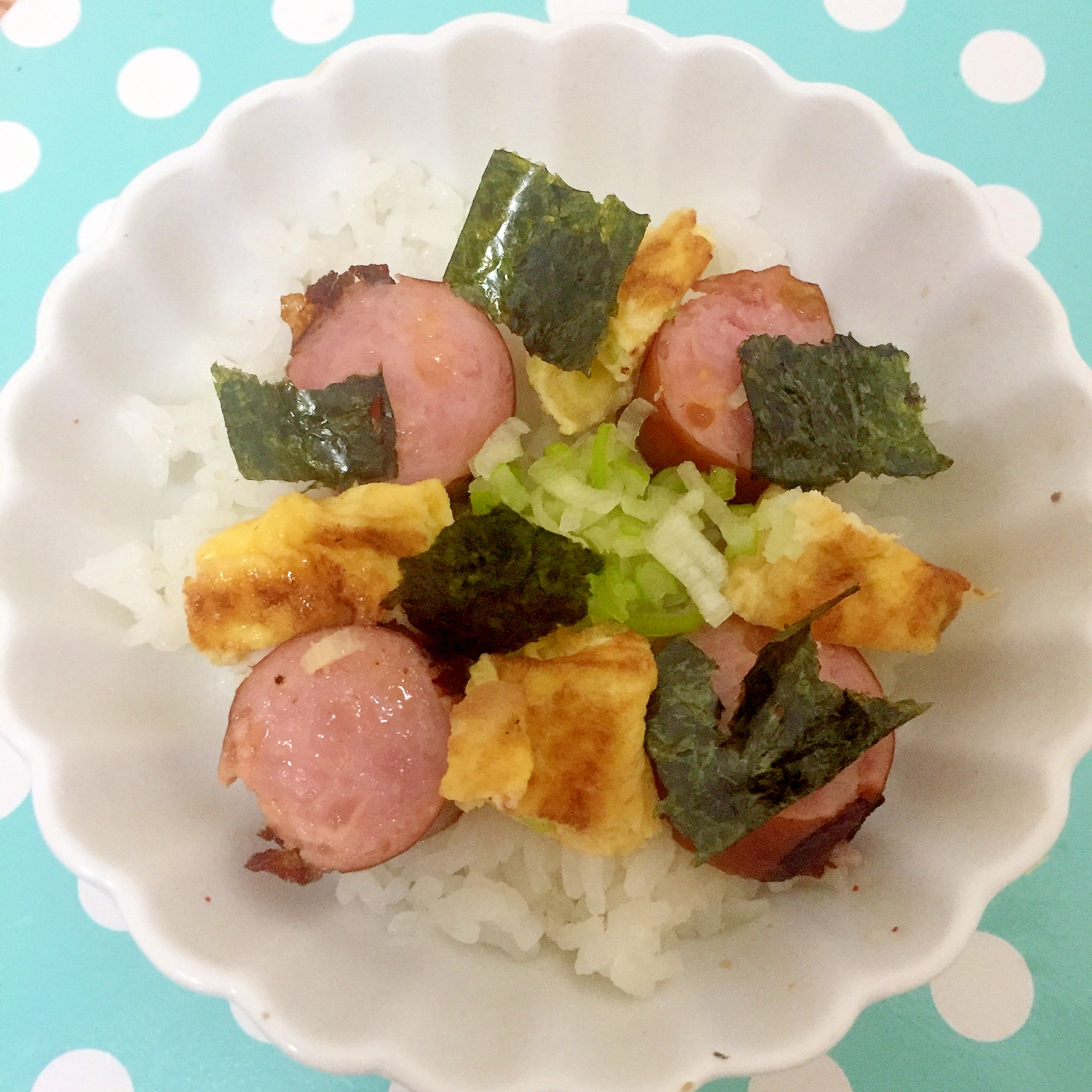 ウインナーと卵焼きの丼☆