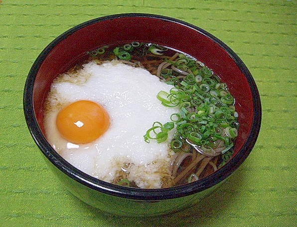 月見とろろそば レシピ 作り方 By Tiara M 楽天レシピ