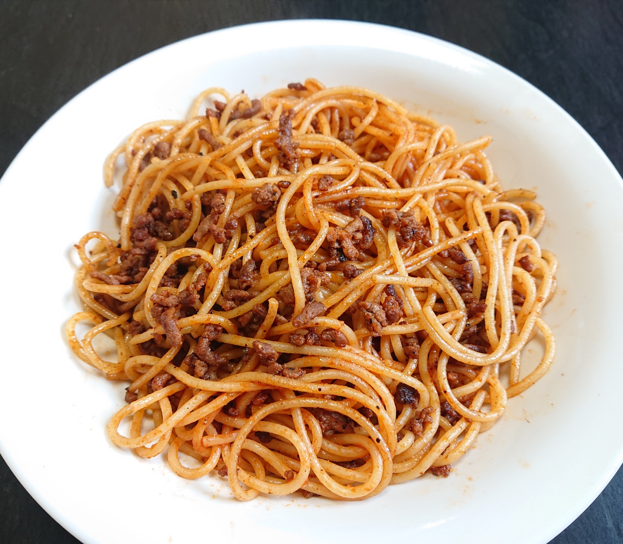 合挽き肉のスパゲッティジャポニタン