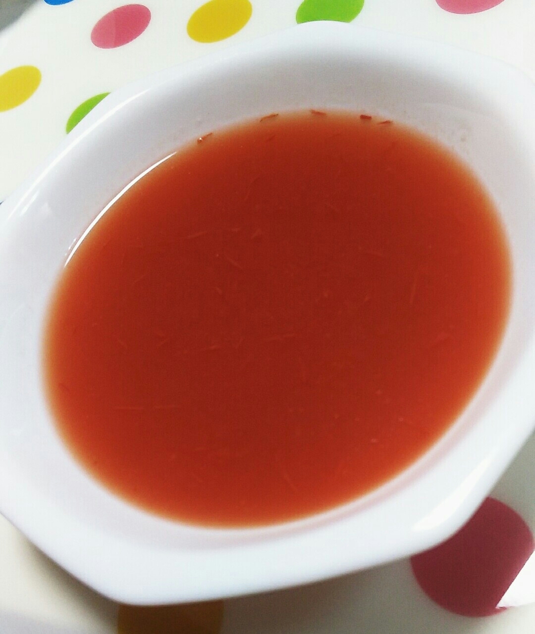 たっぷりトマトの冷製スープ