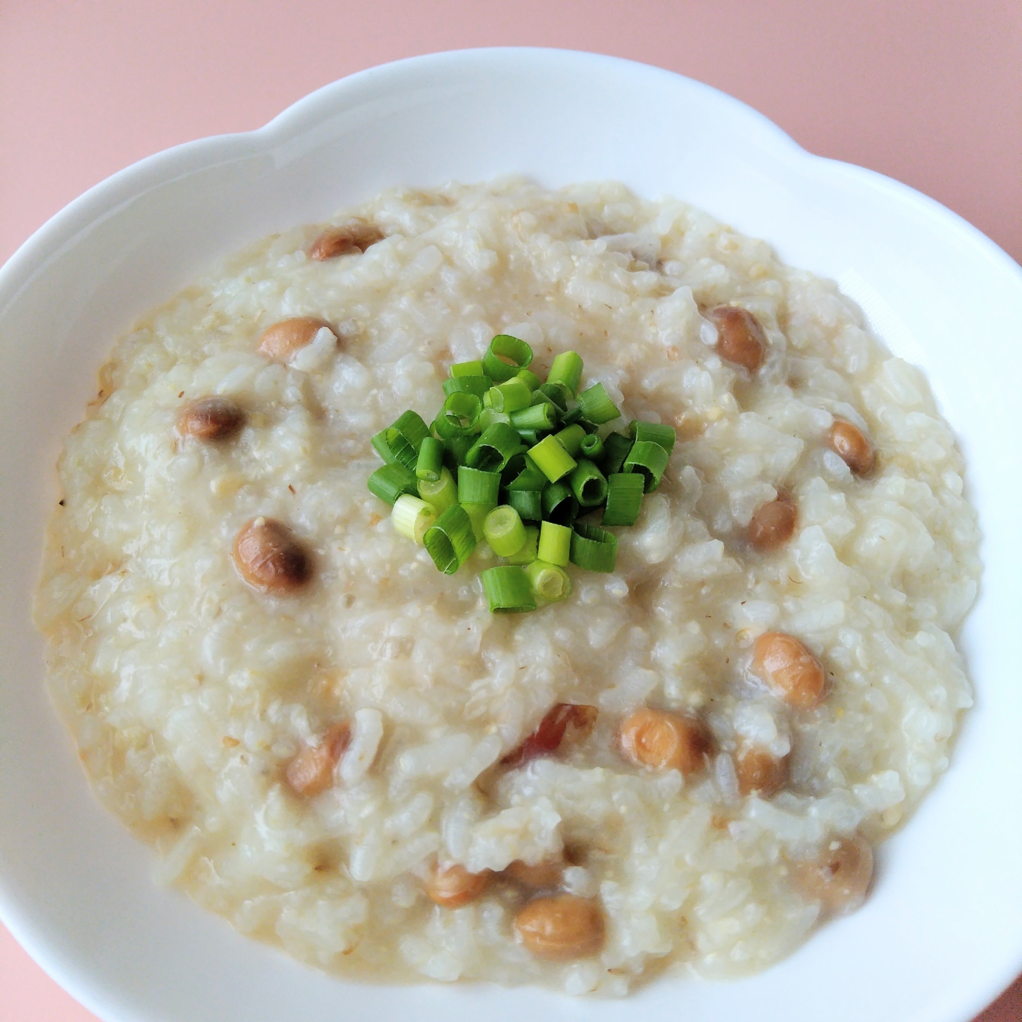 香ばしい味♪煎り大豆と味噌の雑炊(おかゆ)