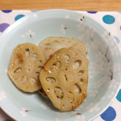 れんこんのはさみ照り焼き