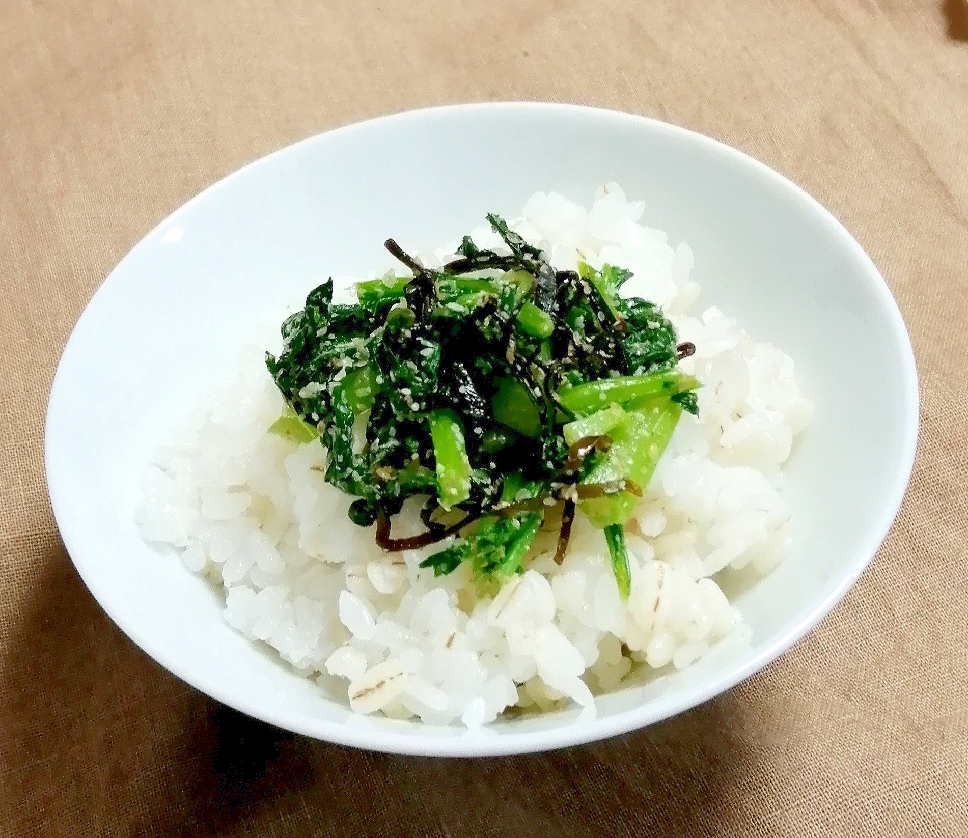 大根葉と塩昆布の和え物☆ご飯のお供や箸休めに♪