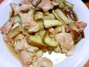 ※※鶏ハラミと茄子の炒め物※※