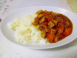 高野豆腐と切干大根のカレー