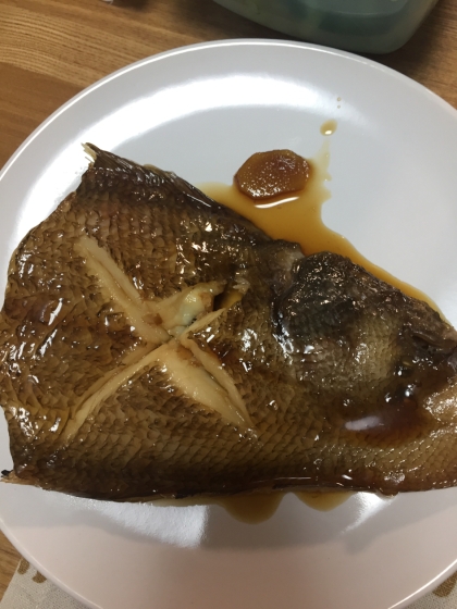 煮込み時短♪煮汁まで子供達に大人気！カレイの煮付け