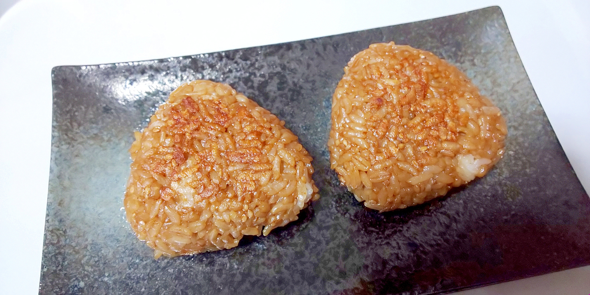 九州のお醤油で♪焼きおにぎり＋＋