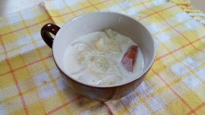 こんにちは♪
朝から無性に食べたくなるミルクスープ♥ちょうど残り野菜で揃ってた♪とっても美味しかったです♪ごちそうさまでした(^_^)