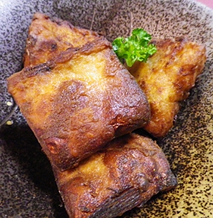 鯖の醤油生姜焼き