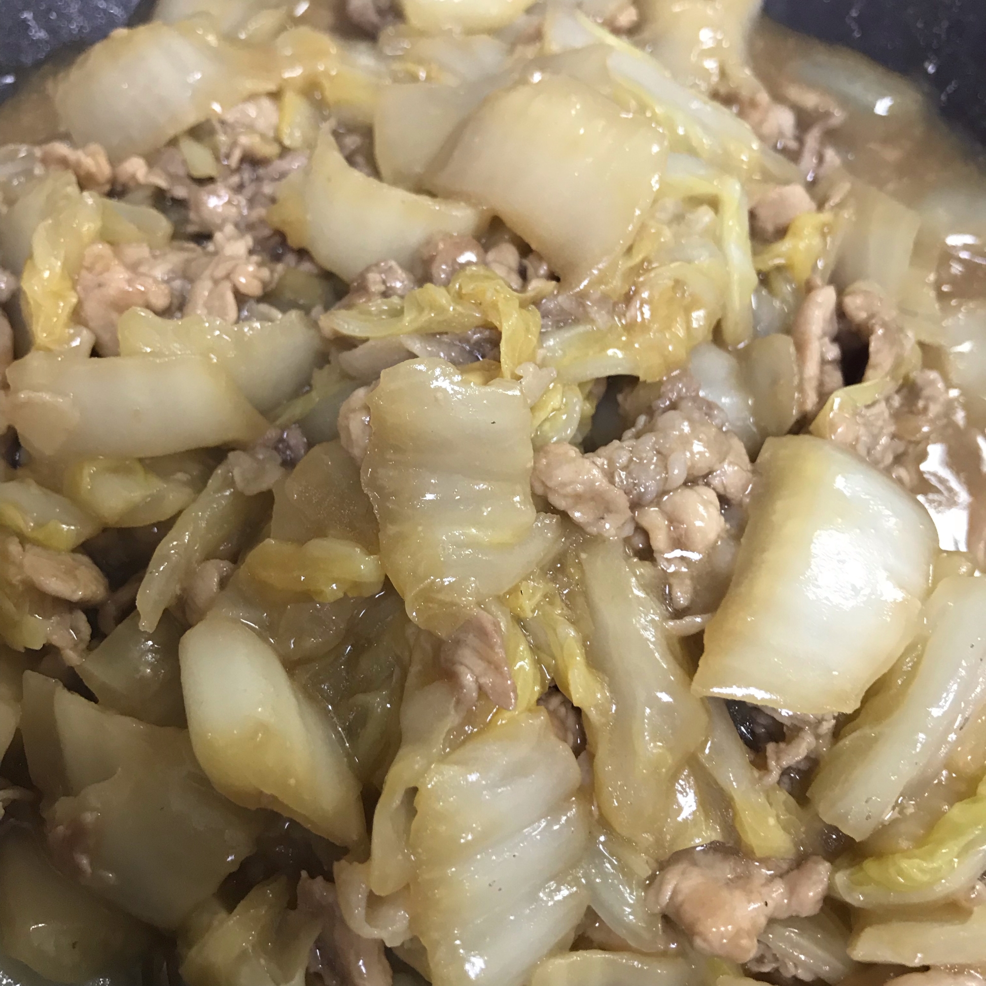 豚肉と白菜の炒めもの(*'▽'*) 味噌しょうゆ味