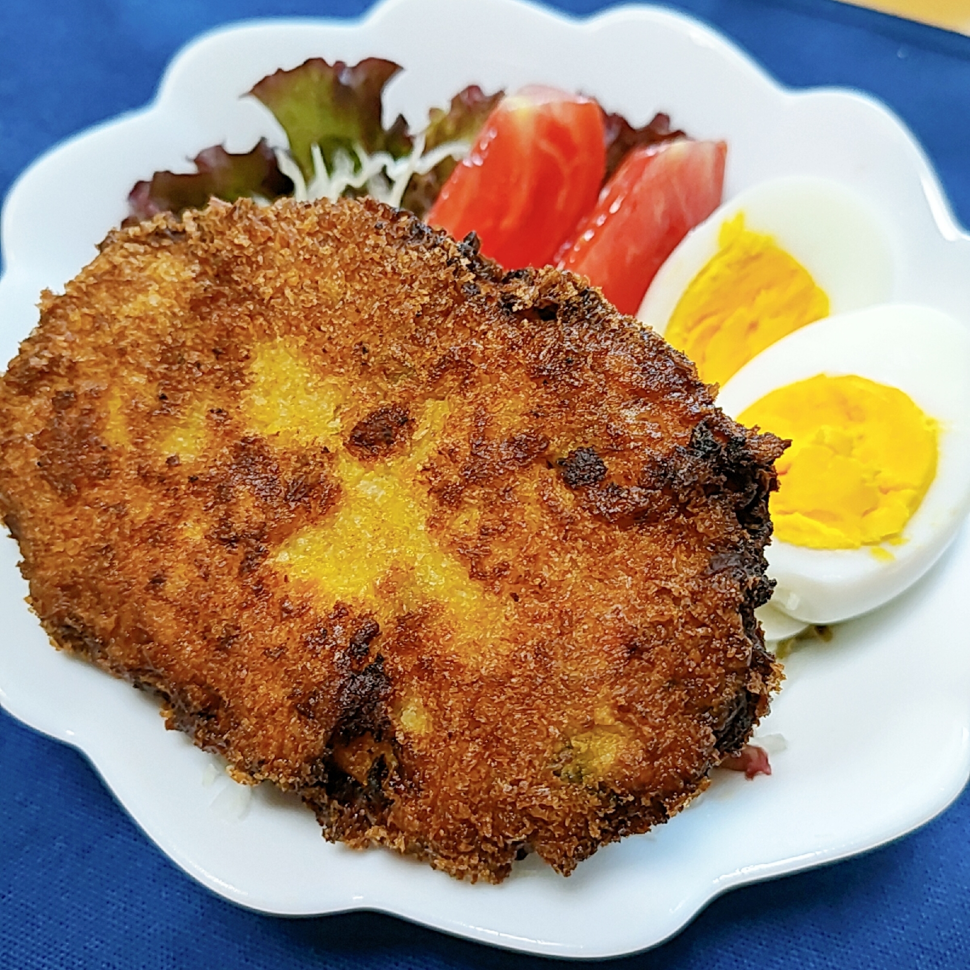 カレー風味のほくほくカボチャコロッケ♪