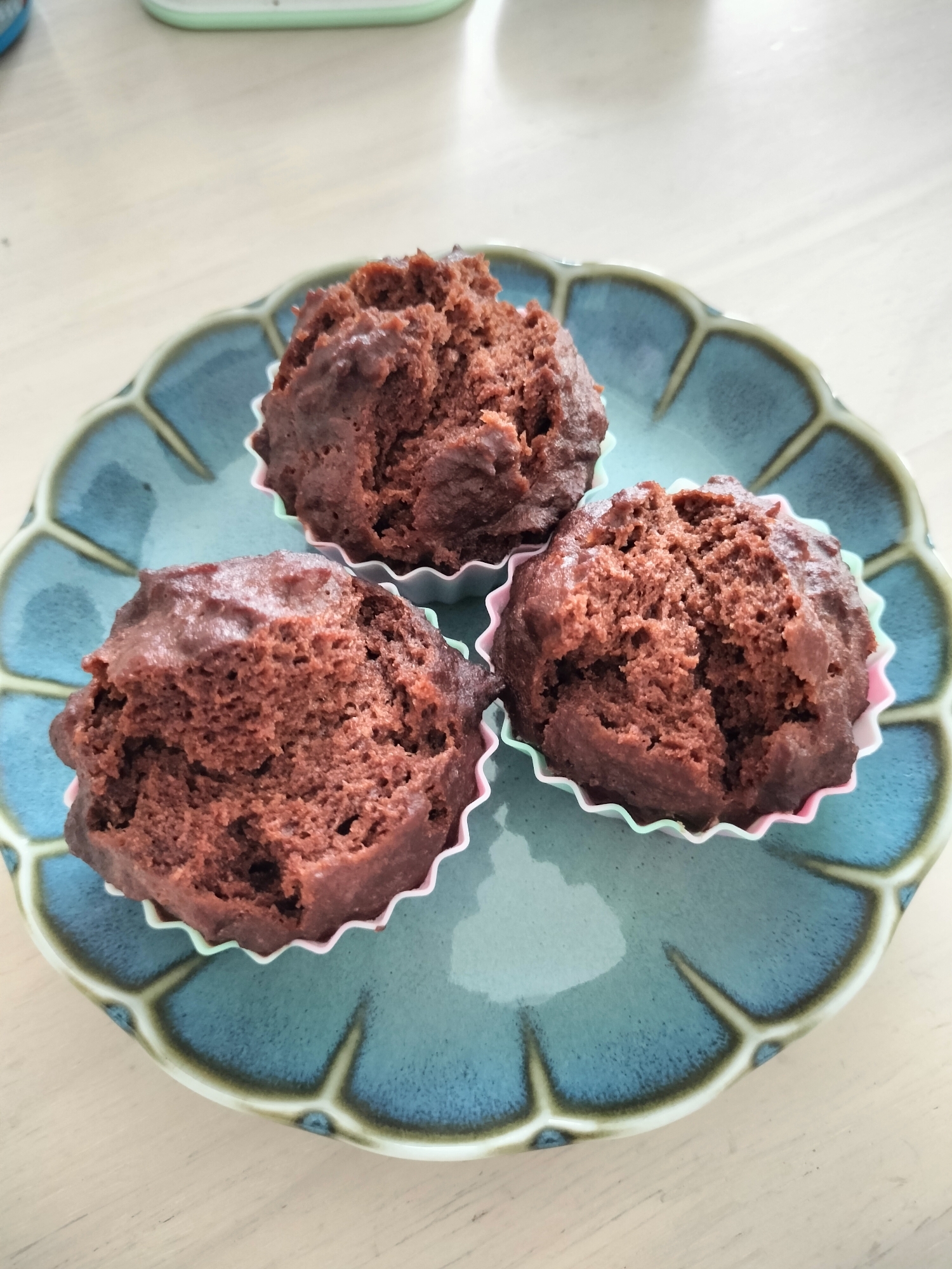 おからと甘酒使用のしっとりココア蒸しパン♡