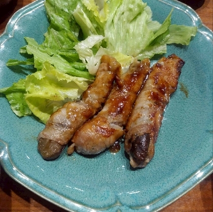 【ご飯が進む】肉巻きナスの照り焼き【お弁当】