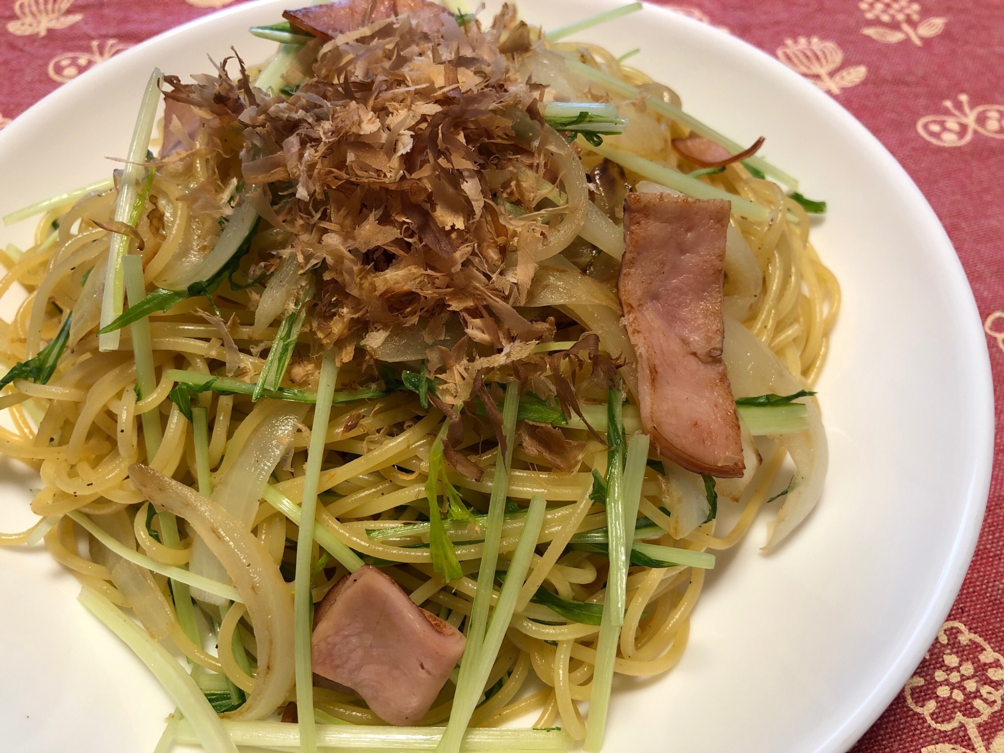 焼うどん風♪ 和風パスタ