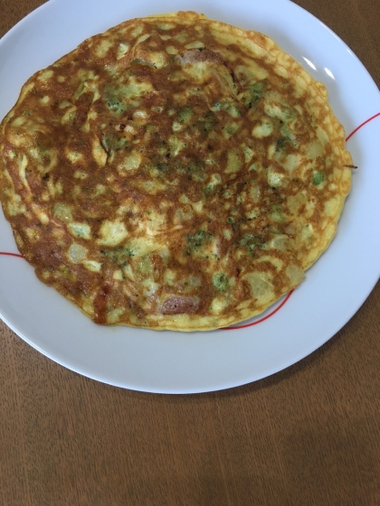 豆腐とウインナーのスパニッシュオムレツ