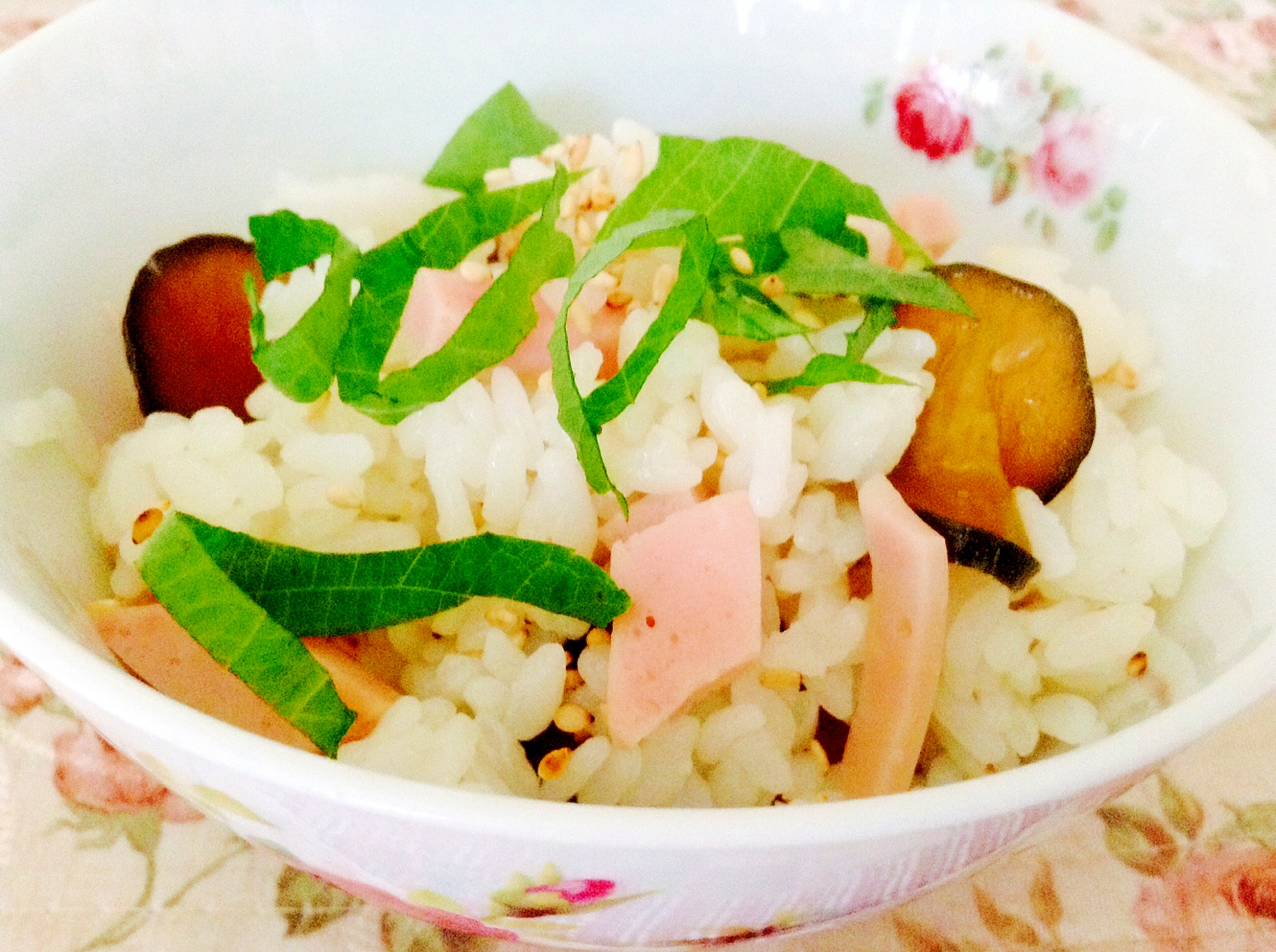 きゅうりのキューちゃんとハムの混ぜご飯❤︎