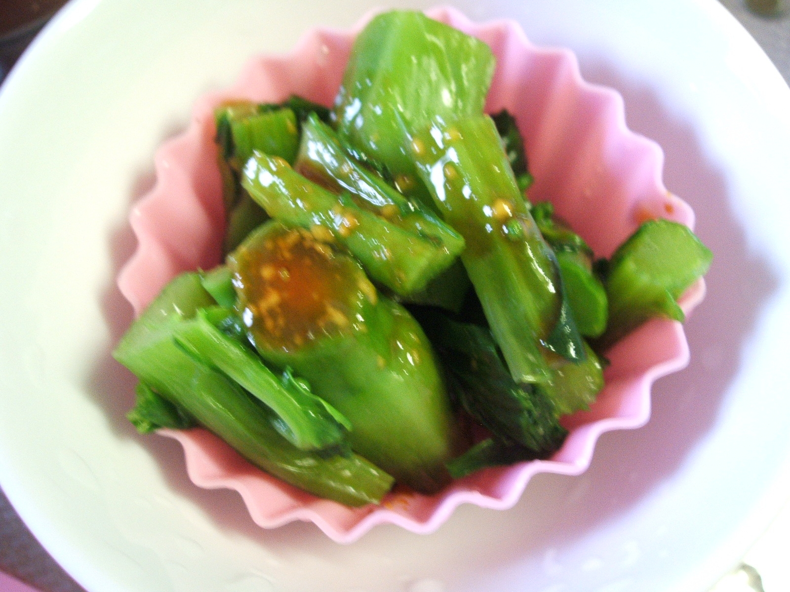 菜花のからし醤油和え