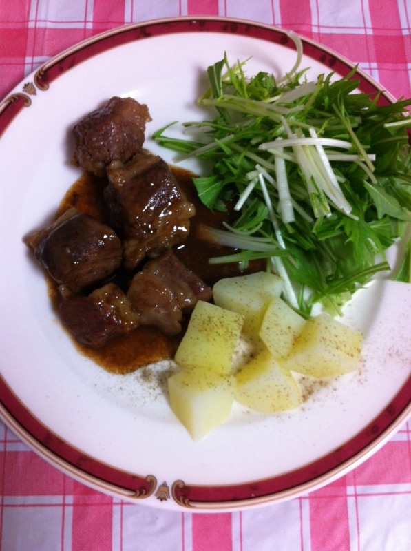 おもてなしにも♡牛かたまり肉の中華風ステーキ