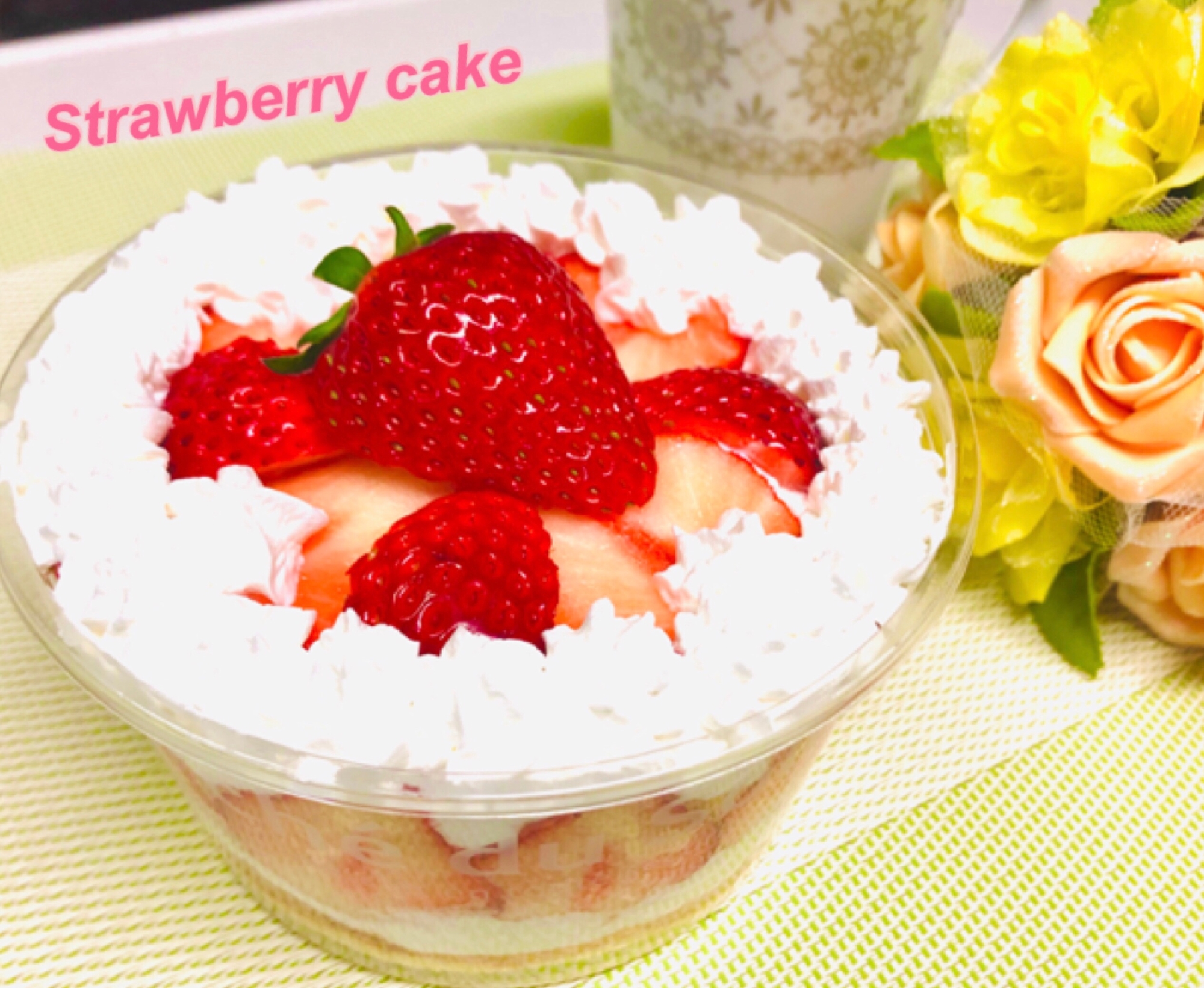 いちごのスコップケーキ 簡単に作ってプレゼント レシピ 作り方 By 善ちゃん 楽天レシピ