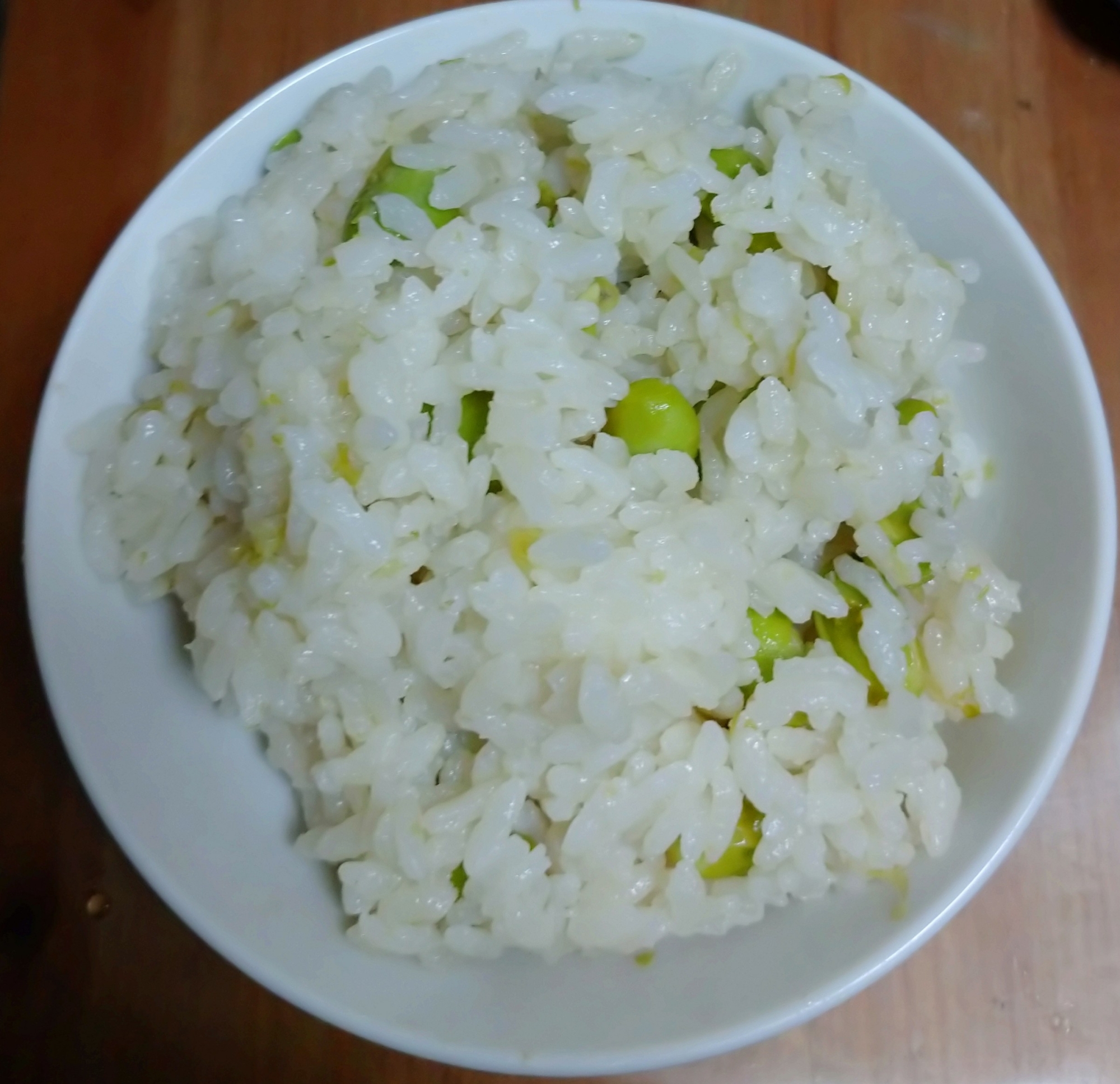 冷凍枝豆の豆ごはん