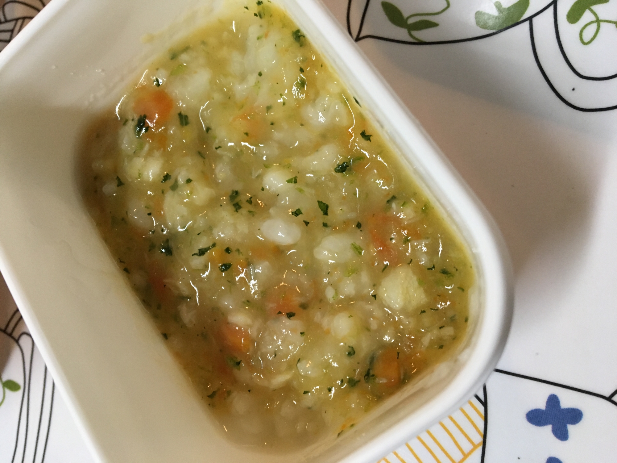 離乳食中期に ほうれん草とカレイの8倍お粥 レシピ 作り方 By Xmickyx 楽天レシピ 離乳食中期に ほうれん草とカレイの8倍お粥 レシピ 作り方 By Xmickyx 楽天レシピ