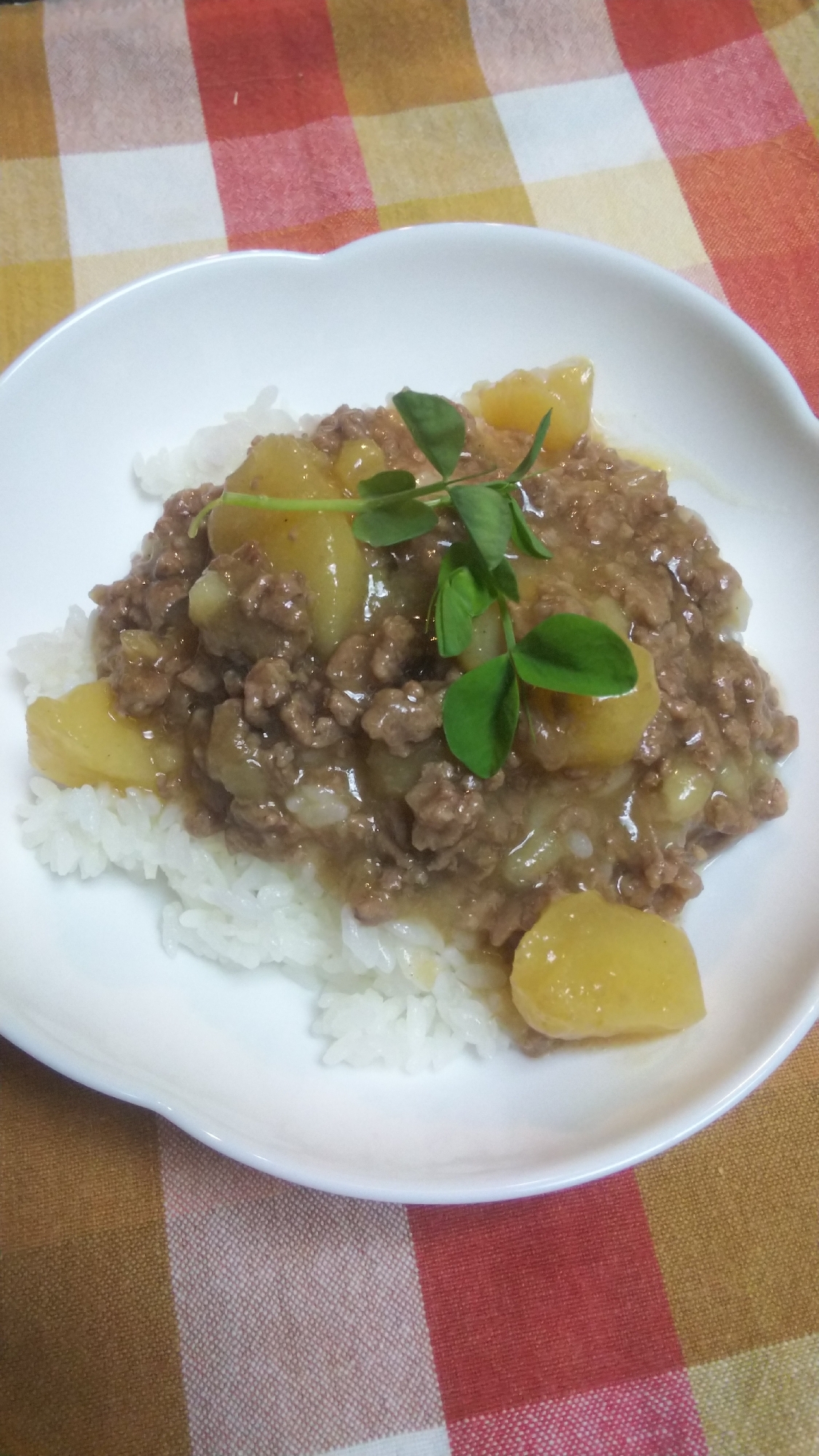 ほくほく☆じゃがそぼろ丼