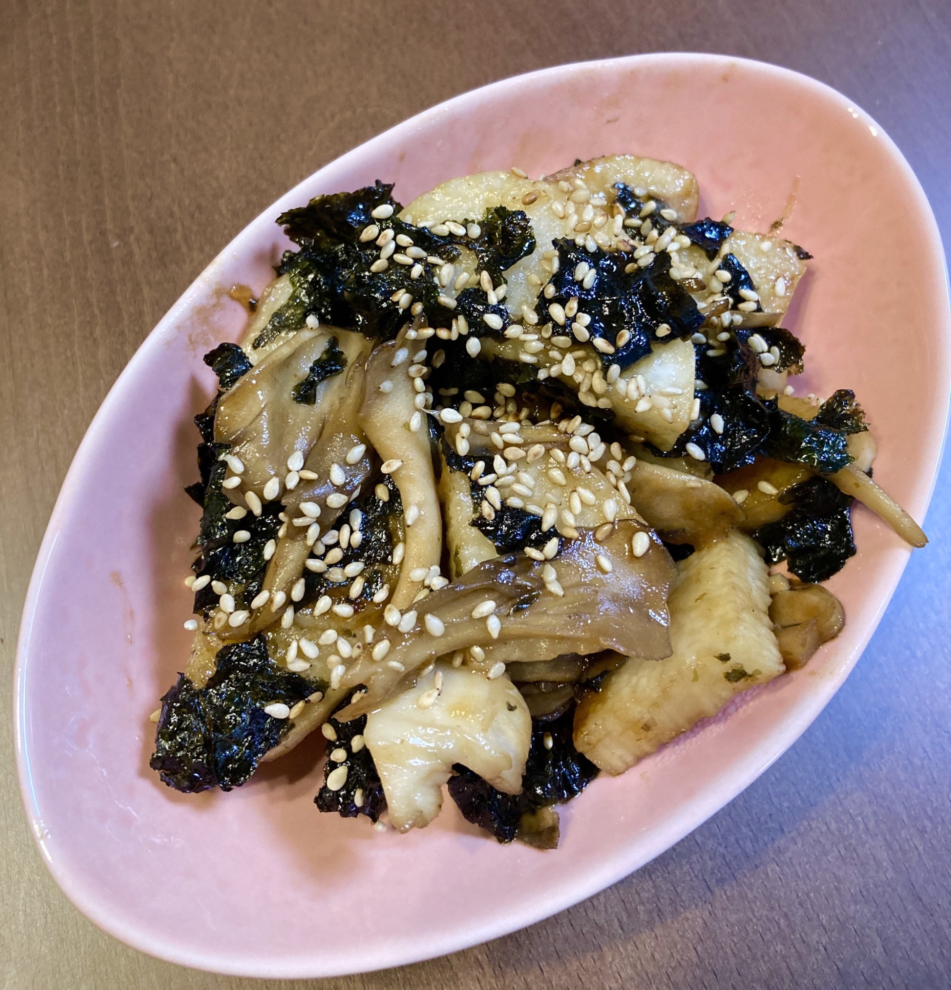 おつまみ 長芋と舞茸の旨辛韓国海苔炒め レシピ 作り方 By 怪盗ララ 楽天レシピ おつまみ 長芋と舞茸の旨辛韓国海苔炒め レシピ 作り方 By 怪盗ララ 楽天レシピ