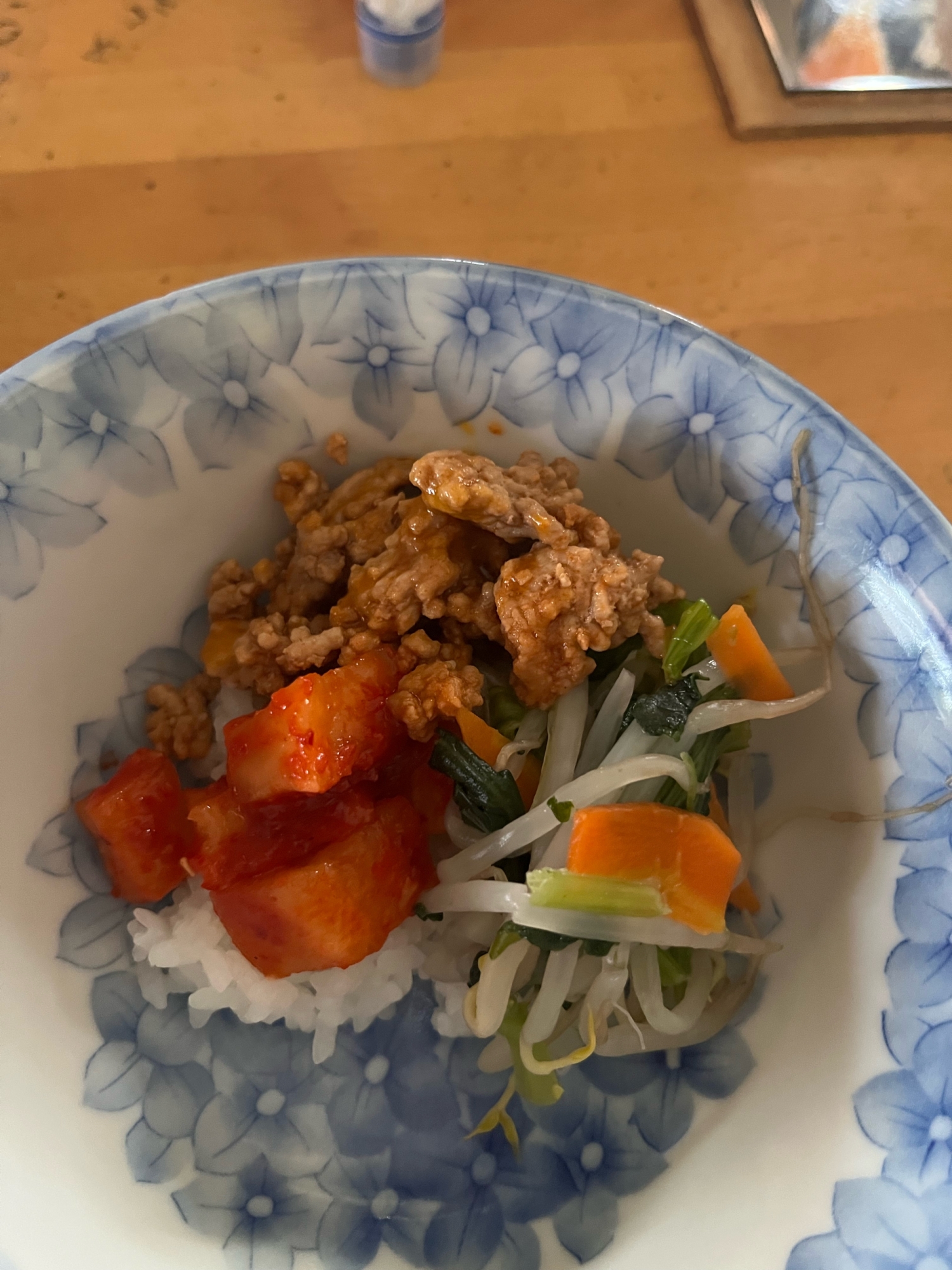 冷凍ほうれん草でつくるビビンバ