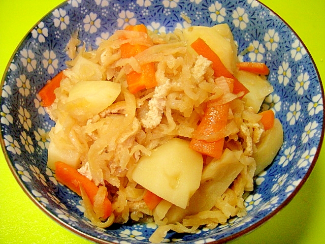 じゃがいもと切り干し大根の煮物