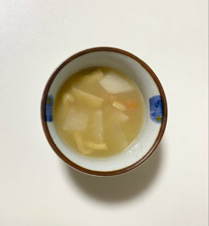 切り干し大根と油揚げの味噌汁❤️