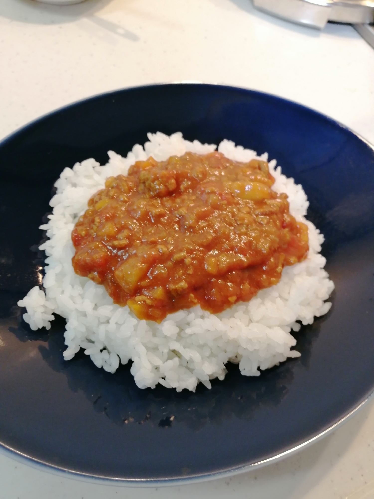 圧力鍋で作る合挽きミンチ無水カレー