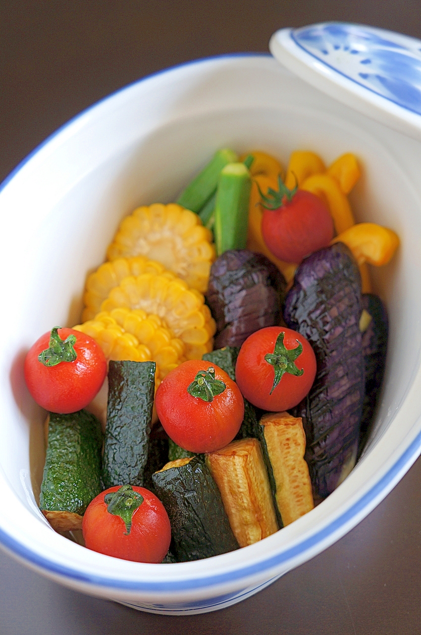 白だしを使って♪夏野菜の揚げ浸し