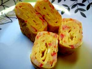 かわいい カニカマ入り卵焼き レシピ 作り方 By かちぇりーな 楽天レシピ