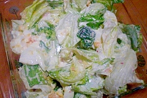 カニ缶混ぜ混ぜレタスとブロッコリーのサラダ レシピ 作り方 By ひろりん１１０６ 楽天レシピ