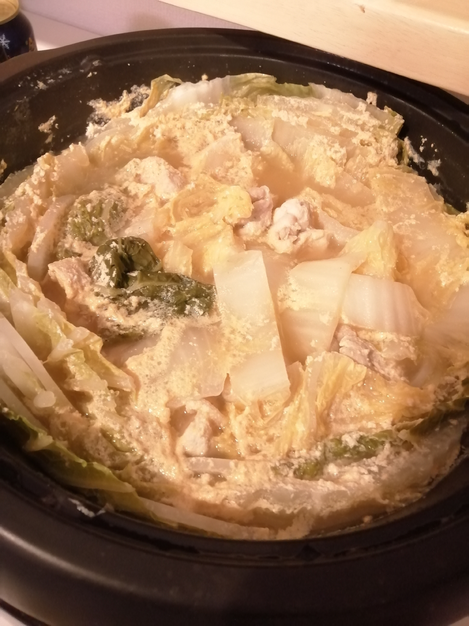 ピリ辛白菜豆乳鍋