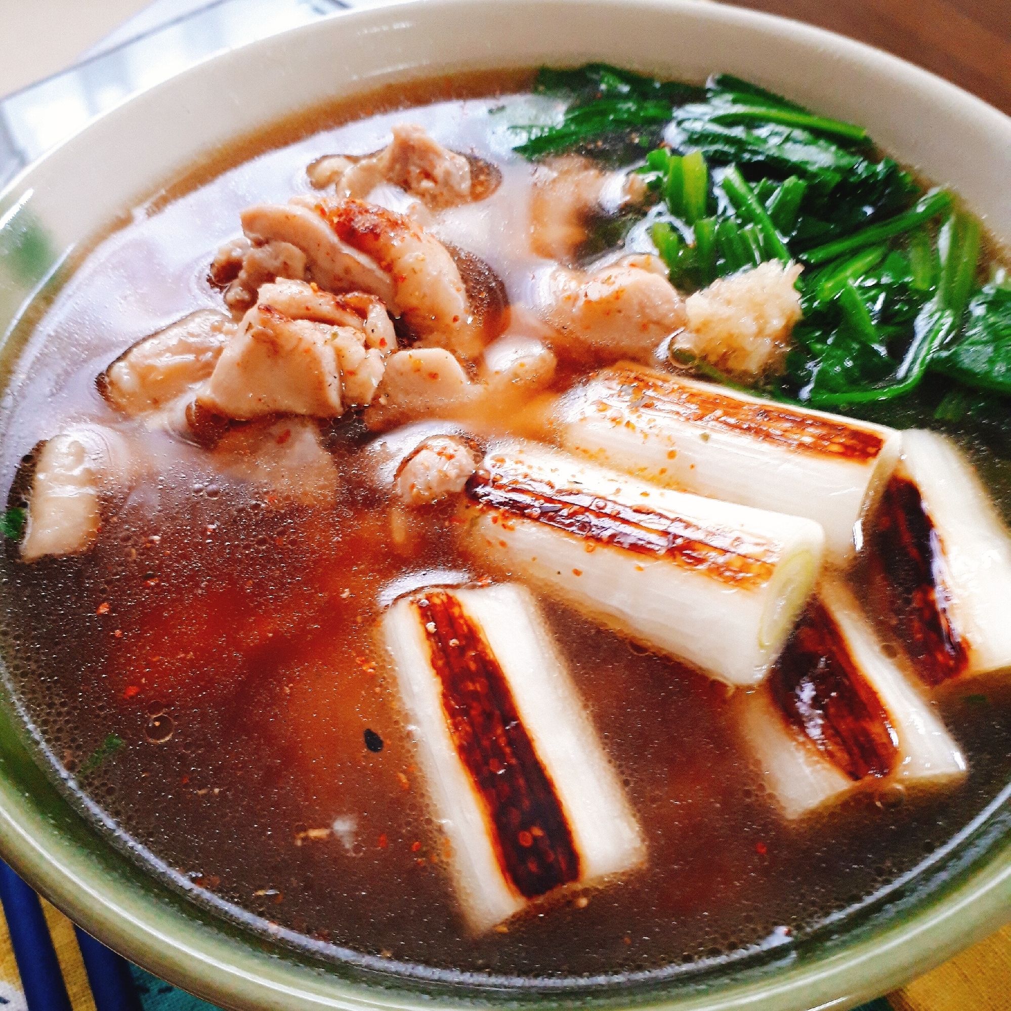 鶏肉と長ネギの美味しいうどん