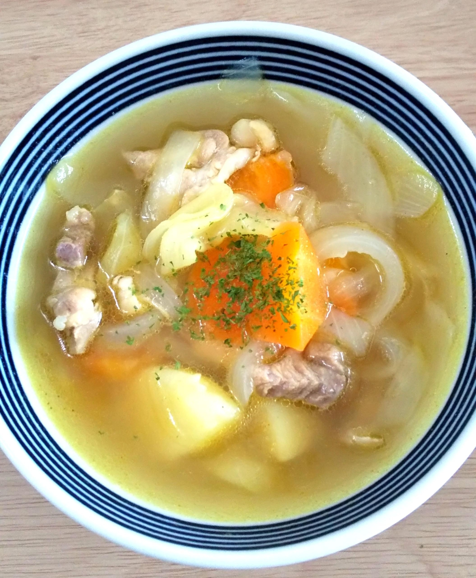 鶏肉でポトフ♪　カレー風味