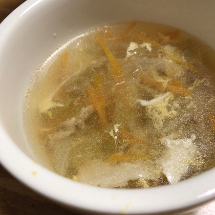 玉ねぎ&にんじん☆にんにく中華スープ